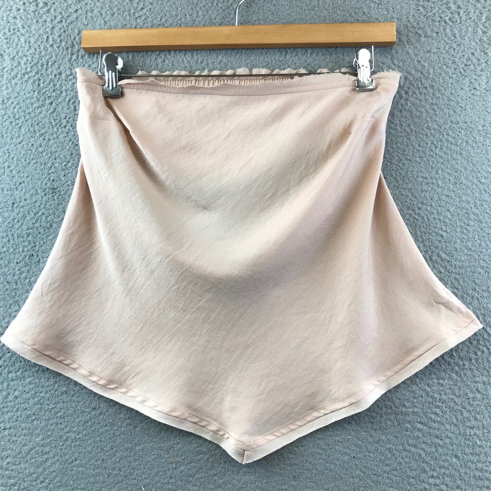 Free People Intimately FP Beige Tube Top Handkerchief Hem Large - Picture 1 of 8